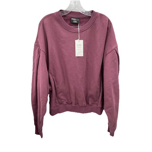 POPFLEX Sweaters - NWT Popflex Brunch Sweater Sweatshirt Merlot Size Small Medium